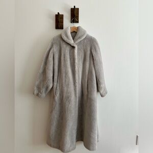 Vintage Ollegro Faux Fur Swing Coat (Sm-Med)